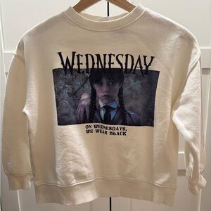 Zara Girls Wednesday Graphic Sweatshirt